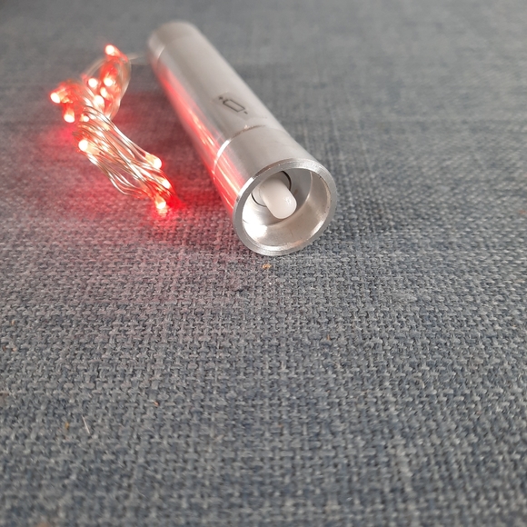 Wine Bottle LED Red Lights Light String AA Battery Operated Automatic Timer 6/18